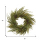30" Green And Brown Christmas Pine Artificial Wreath