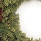 22" Green And Brown Christmas Pine Artificial Wreath