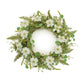 22" White And Green Mixed Assortment Artificial Wreath