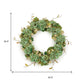 32" Green Daisy Artificial Wreath