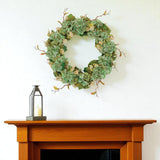 32" Green Daisy Artificial Wreath