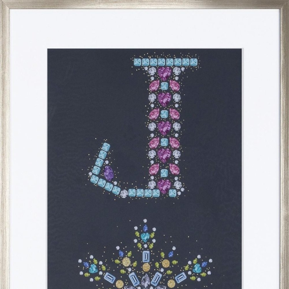 Bejeweled  Joy Champagne Framed Textual Art Wall Art