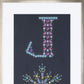Jewels "Joy" Champagne Framed Textual Art Wall Art