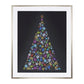 Jewels Christmas Tree Champagne Framed Wall Art