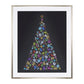 Bejeweled Christmas Tree Champagne Framed Wall Art