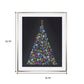 Bejeweled Christmas Tree Champagne Framed Wall Art