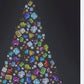Bejeweled Christmas Tree Champagne Framed Wall Art