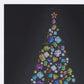 Bejeweled Christmas Tree Champagne Framed Wall Art
