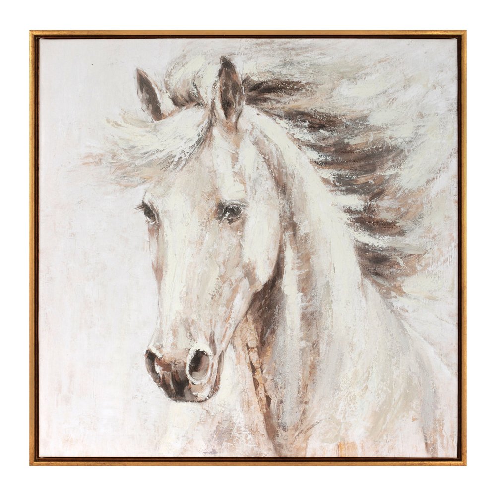 Majestic Horse Brown Framed Wall Art
