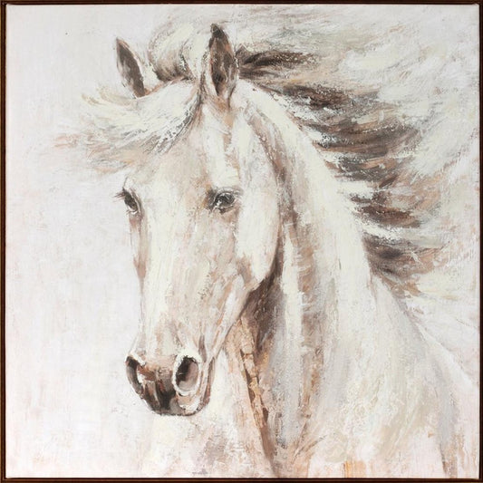 Majestic Horse Brown Framed Wall Art