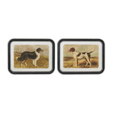 Set Of Two Country Dog Buddies Black Framed Wall Art