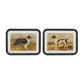 Set Of Two Country Dog Buddies Black Framed Wall Art
