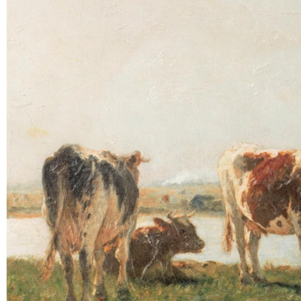 Cattle Landscape Unframed Wall Art