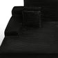 82" Black Corduroy Modular Sofa Chaise And Toss Pillows