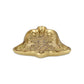 5" Gold Cast Iron Christmas Bell Trinket Tray