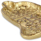 5" Gold Cast Iron Christmas Bell Trinket Tray