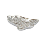 5" Silver Cast Iron Christmas Bell Trinket Tray