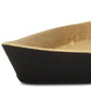 10" Black And Gold Cast Iron Oval Boat Shaped Tray