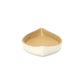 10" Gold And Off White Cast Iron Oval Boat Shaped Tray
