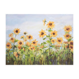 Sunflower Field Unframed Wall Art