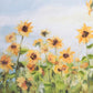 Sunflower Field Unframed Canvas Wall Art
