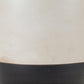 Set of Two Cream And Black Distressed Ceramic Tabletop Pillar Candle Holders