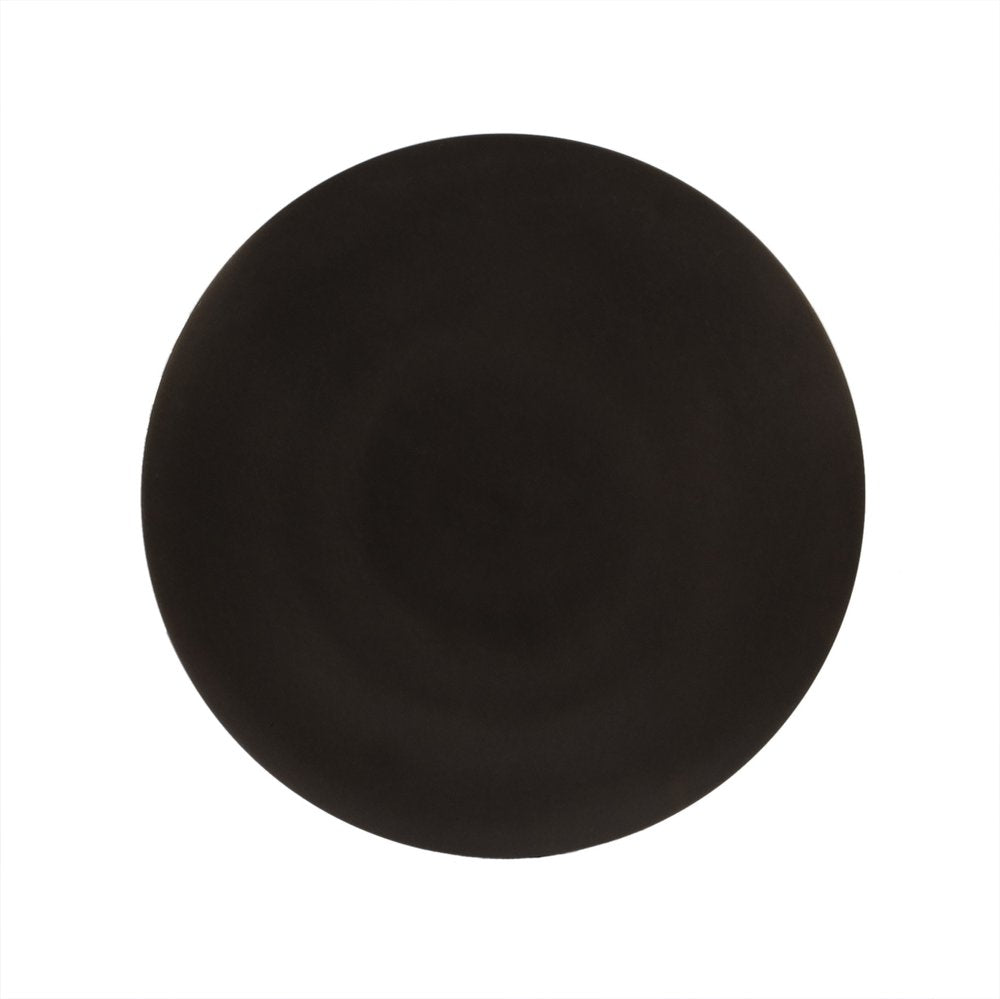 23" Bronze Metal Round Pedestal End Table