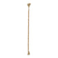 36" Brown Rope And Wood Hand Painted Decorative Tassel