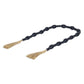 36" Dark Blue Wood Hand Painted Decorative Tassel