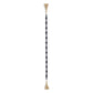 36" Dark Blue Wood Hand Painted Decorative Tassel