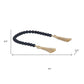 24" Dark Blue Wood Hand Painted Decorative Tassel