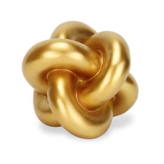 5" Gold Resin Knot Tabletop Sculpture
