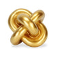 5" Gold Resin Knot Tabletop Sculpture