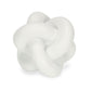 5" White Resin Knot Tabletop Sculpture