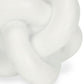 5" White Resin Knot Tabletop Sculpture