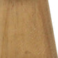 5" Brown And White Wood Hand Painted Tabletop Sculpture