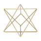 7" Gold Metal Open Geometric Tabletop Sculpture