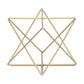 7" Gold Metal Open Geometric Tabletop Sculpture