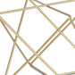 7" Gold Metal Open Geometric Tabletop Sculpture