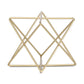 6" Gold Metal Open Geometric Tabletop Sculpture