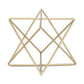 6" Gold Metal Open Geometric Tabletop Sculpture