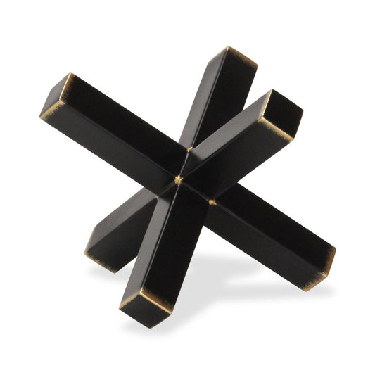 8" Black Metal Hand Painted Decorative Jack