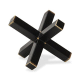 8" Black Metal Hand Painted Decorative Jack