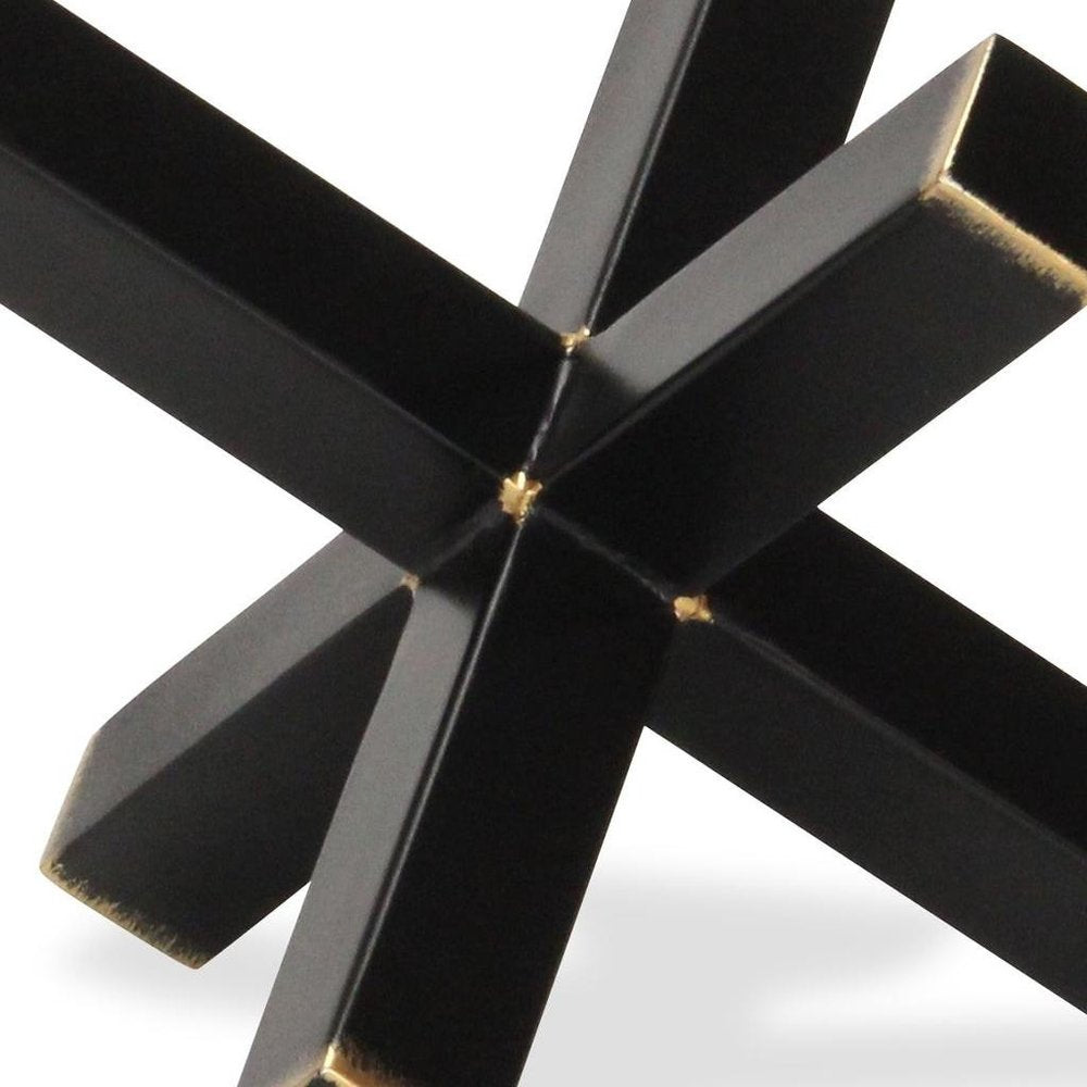 8" Black Metal Hand Painted Decorative Jack