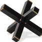 8" Black Metal Hand Painted Decorative Jack