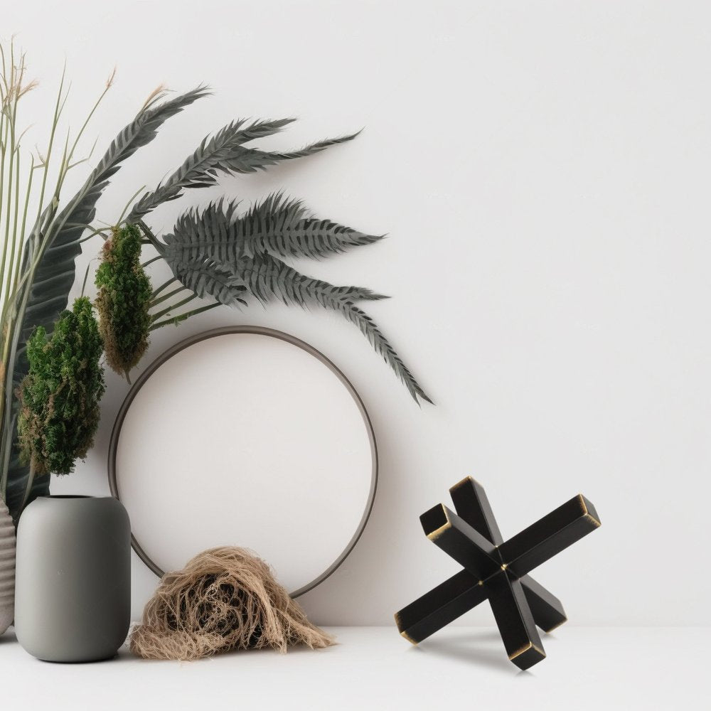 8" Black Metal Hand Painted Decorative Jack