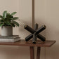 8" Black Metal Hand Painted Decorative Jack