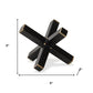 8" Black Metal Hand Painted Decorative Jack
