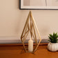 14" Gold Metal Open Geometric Tabletop Sculpture
