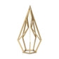 14" Gold Metal Open Geometric Tabletop Sculpture